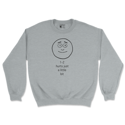 Gildan SoftStyle Crew Neck Hurts A Little Bit in Sports Grey