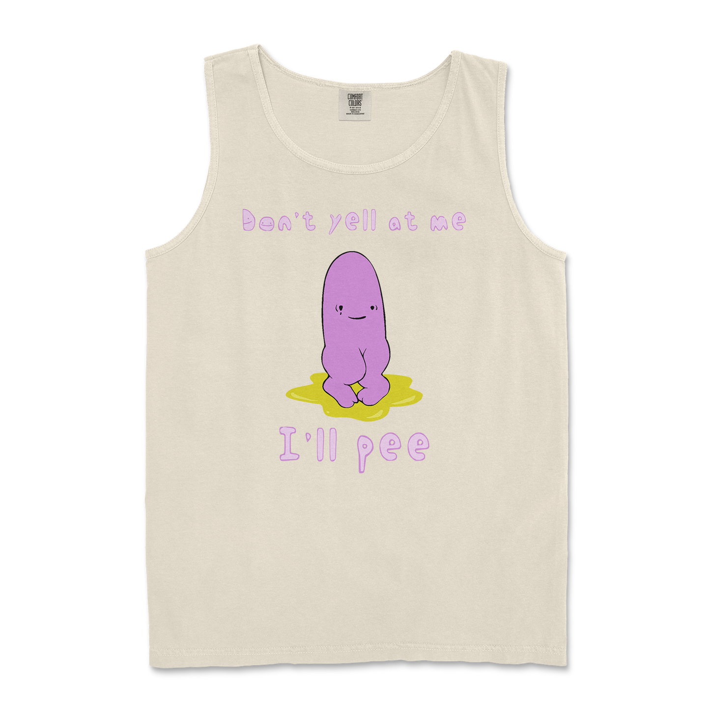 Comfort Colors Tank Top Dont Yell 2 in Ivory