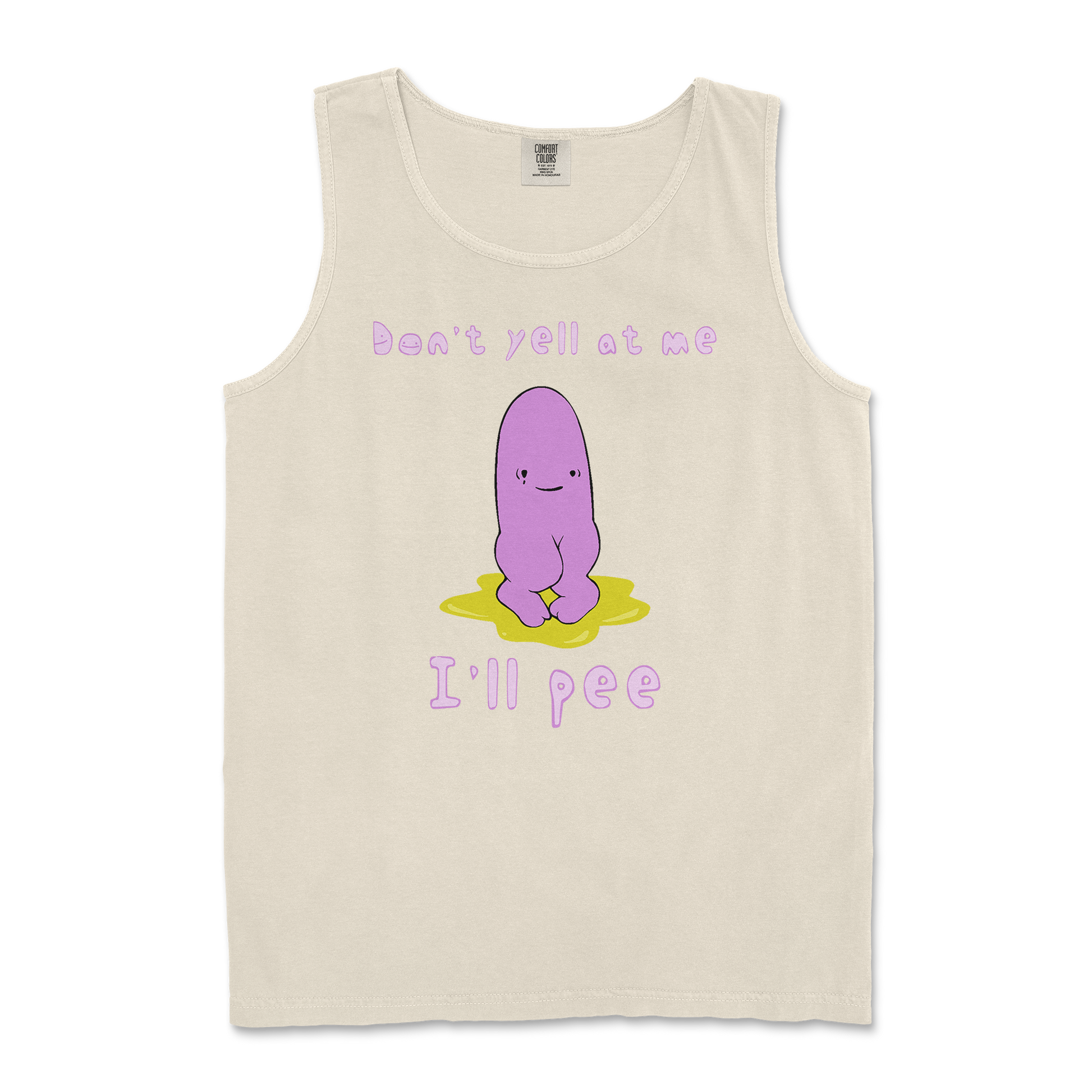 Comfort Colors Tank Top Dont Yell 2 in Ivory