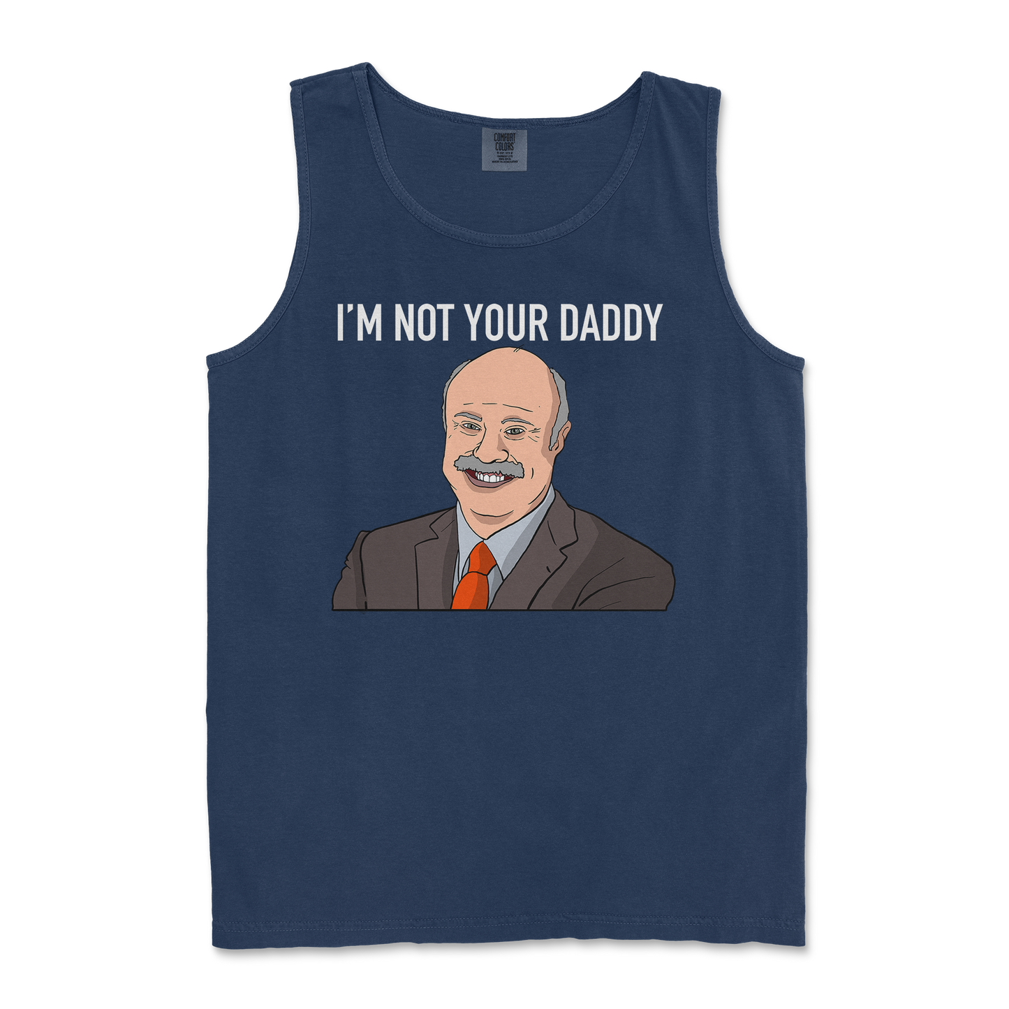 Comfort Colors Tank Top Daddy Phil in TrueNavy