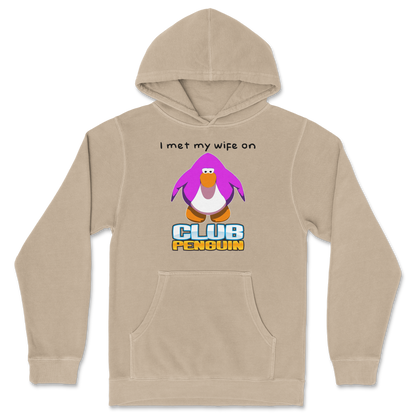 Independent Clothing Co. Hoodie Club Penguin Wife  in Sandstone