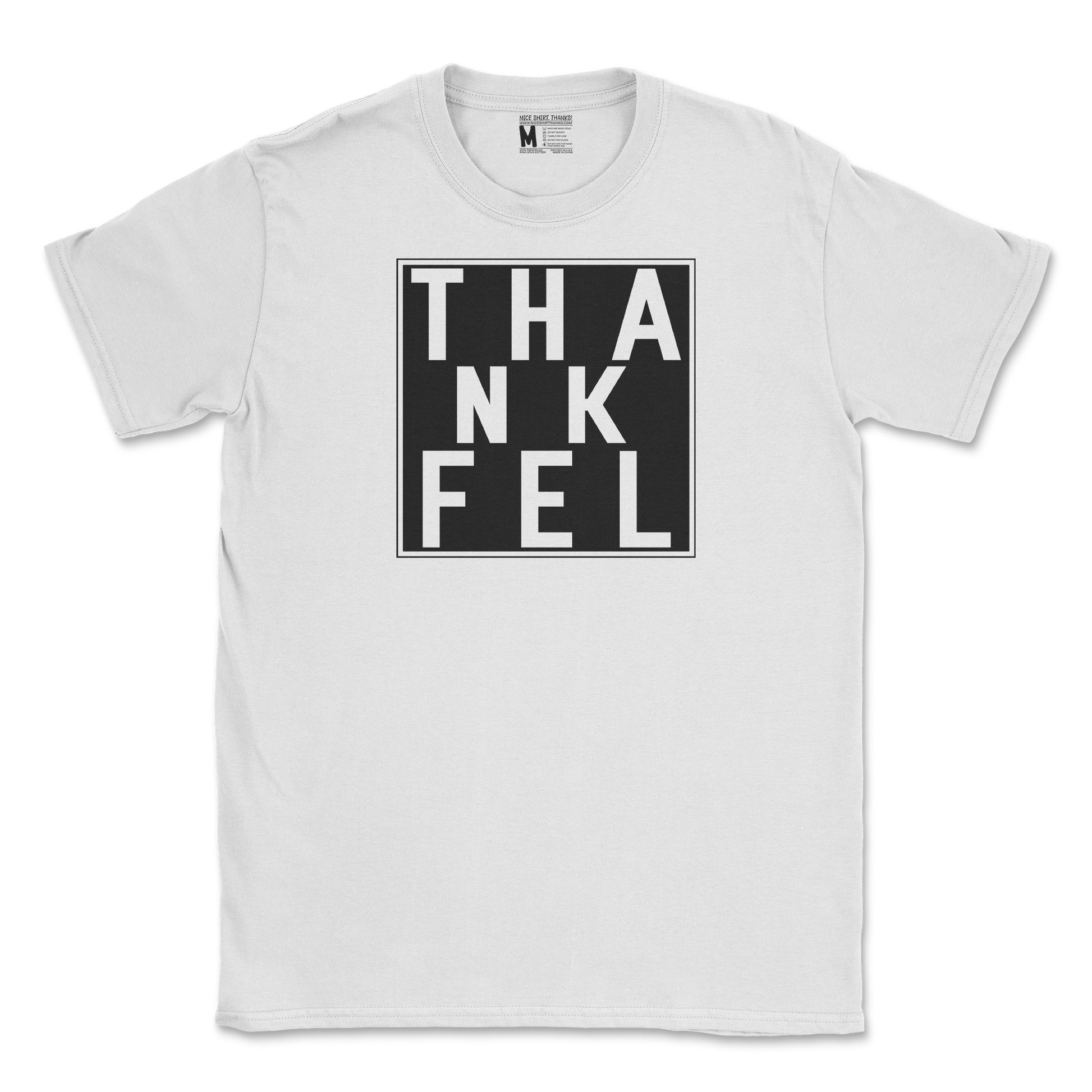 Gildan SoftStyle T-Shirt THANKFEL in White