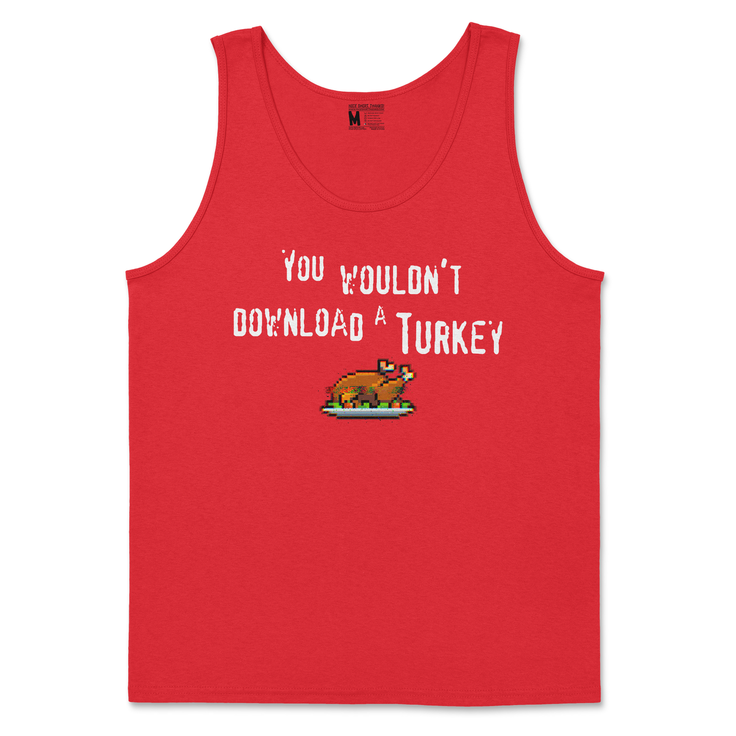 Gildan SoftStyle Tank Top Downloadable Turkey  in Red