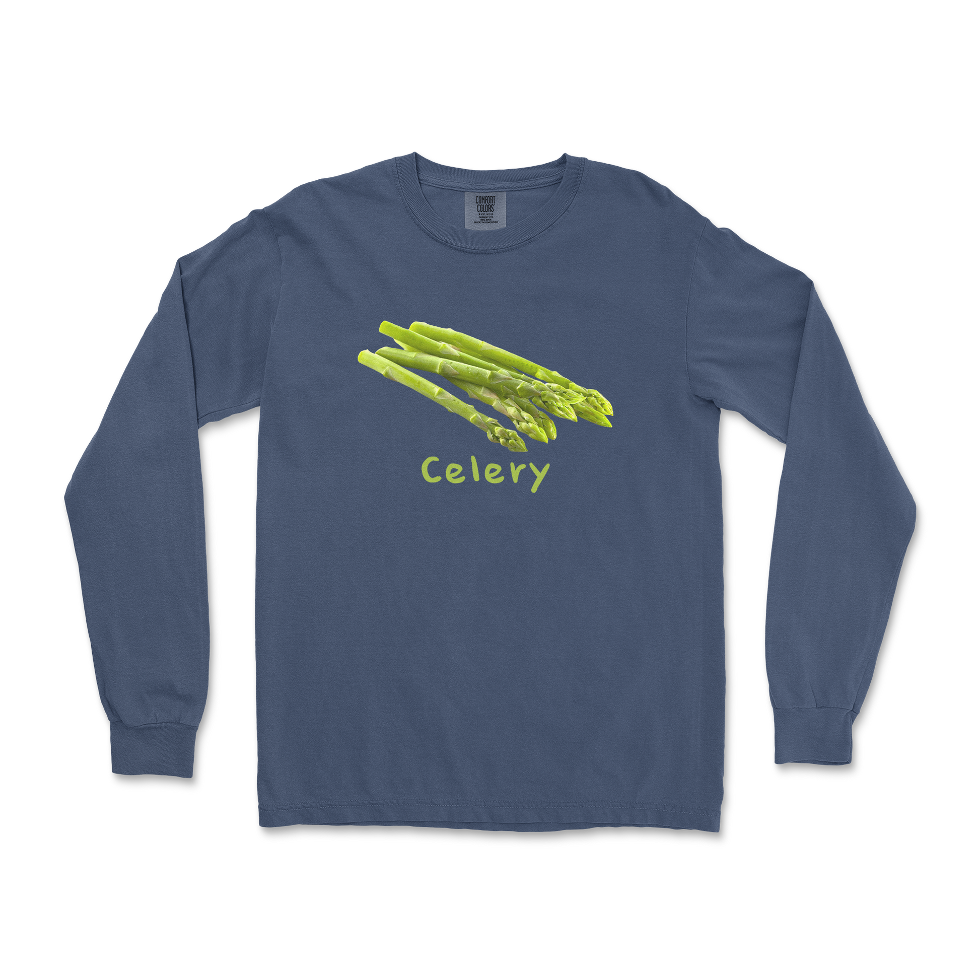 Comfort Colors Long Sleeve Celery in Midnight