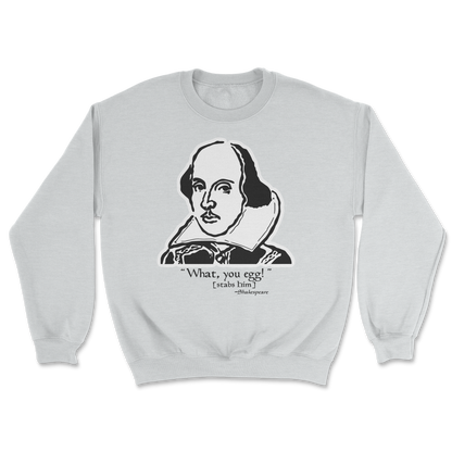 The Nice Shirt Crew Neck Shakespeare Quote  in Sports-Grey