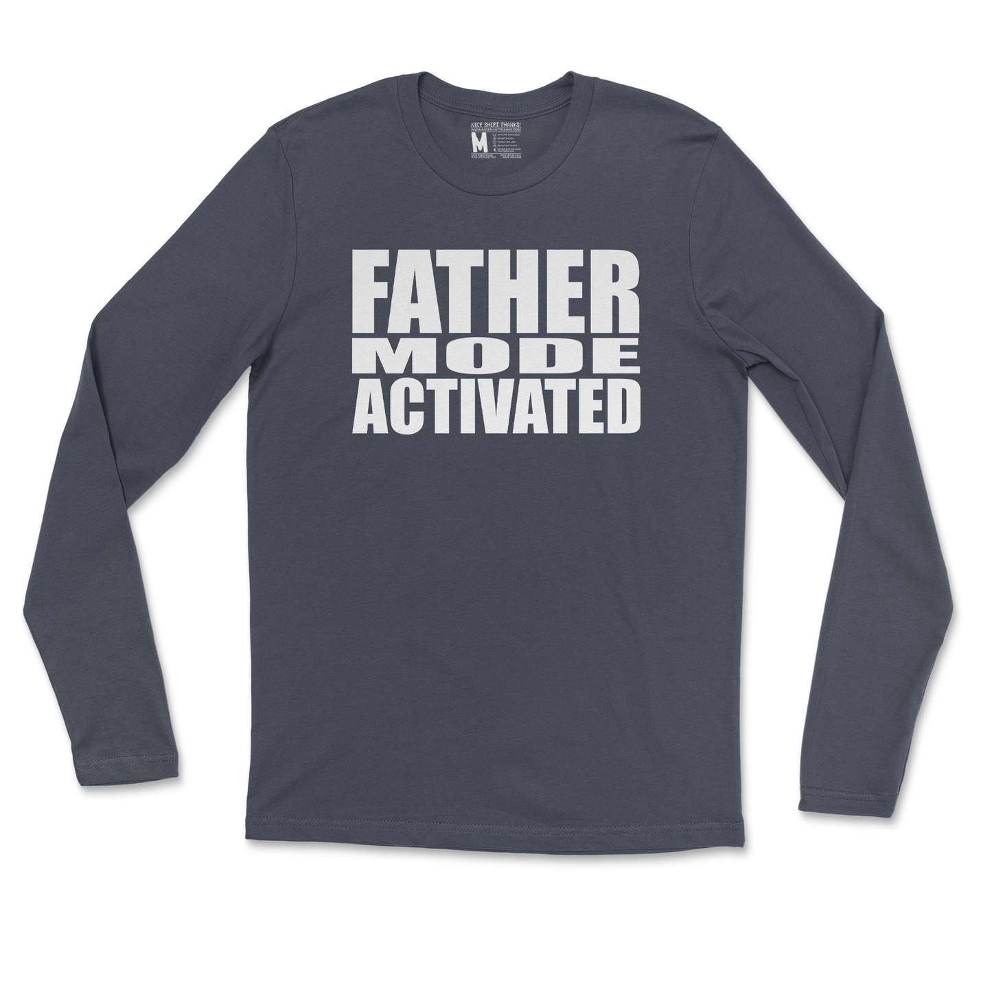 Gildan SoftStyle Long Sleeve Father Mode Activated in Navy