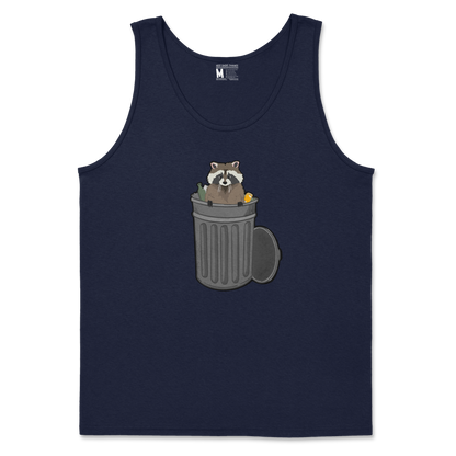 Gildan SoftStyle Tank Top Trash Panda Enthusiast in Navy