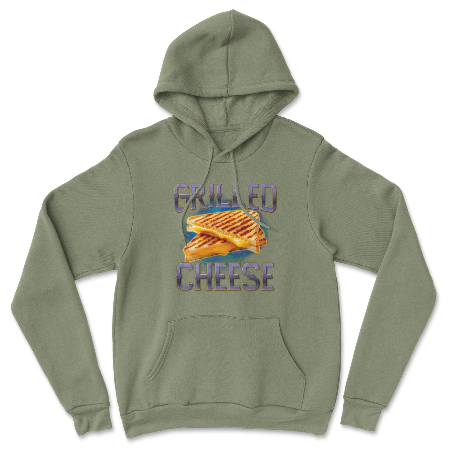 The Nice Shirt Hoodie Grilled Cheese  in Military-Green