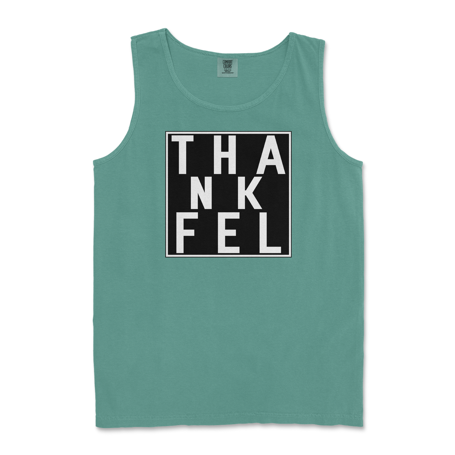 Comfort Colors Tank Top THANKFEL in Light-Green