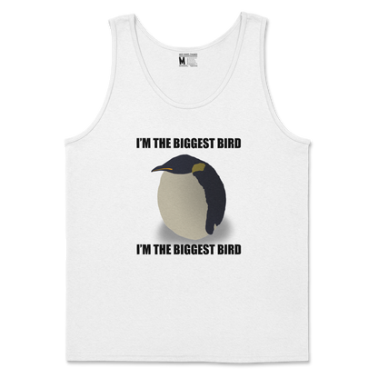 Gildan SoftStyle Tank Top I Am The Biggets Bird in White