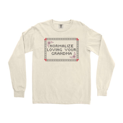 Comfort Colors Long Sleeve Cross Stitch in Ivory