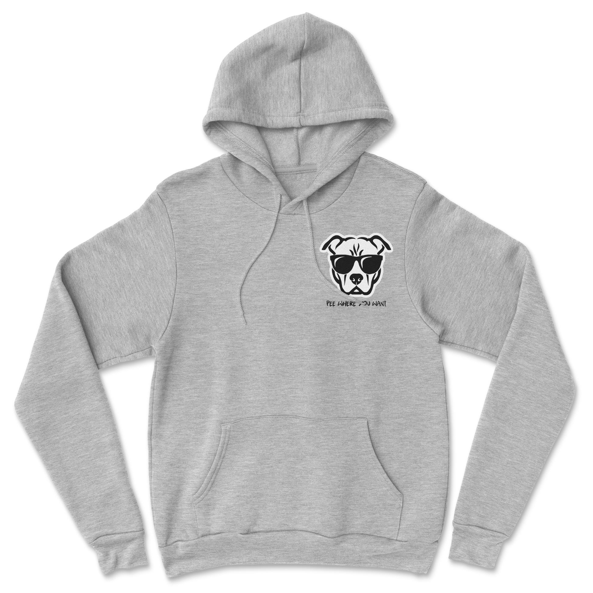 The Nice Shirt Hoodie Pee Where You Want  in Grey-Heather