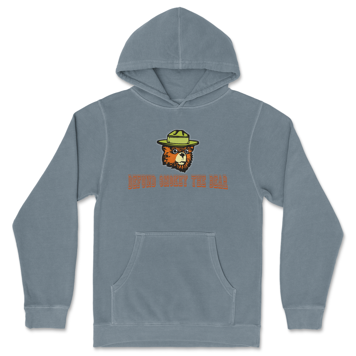 Independent Clothing Co. Hoodie Defund Smokey Bear in Blue Magic