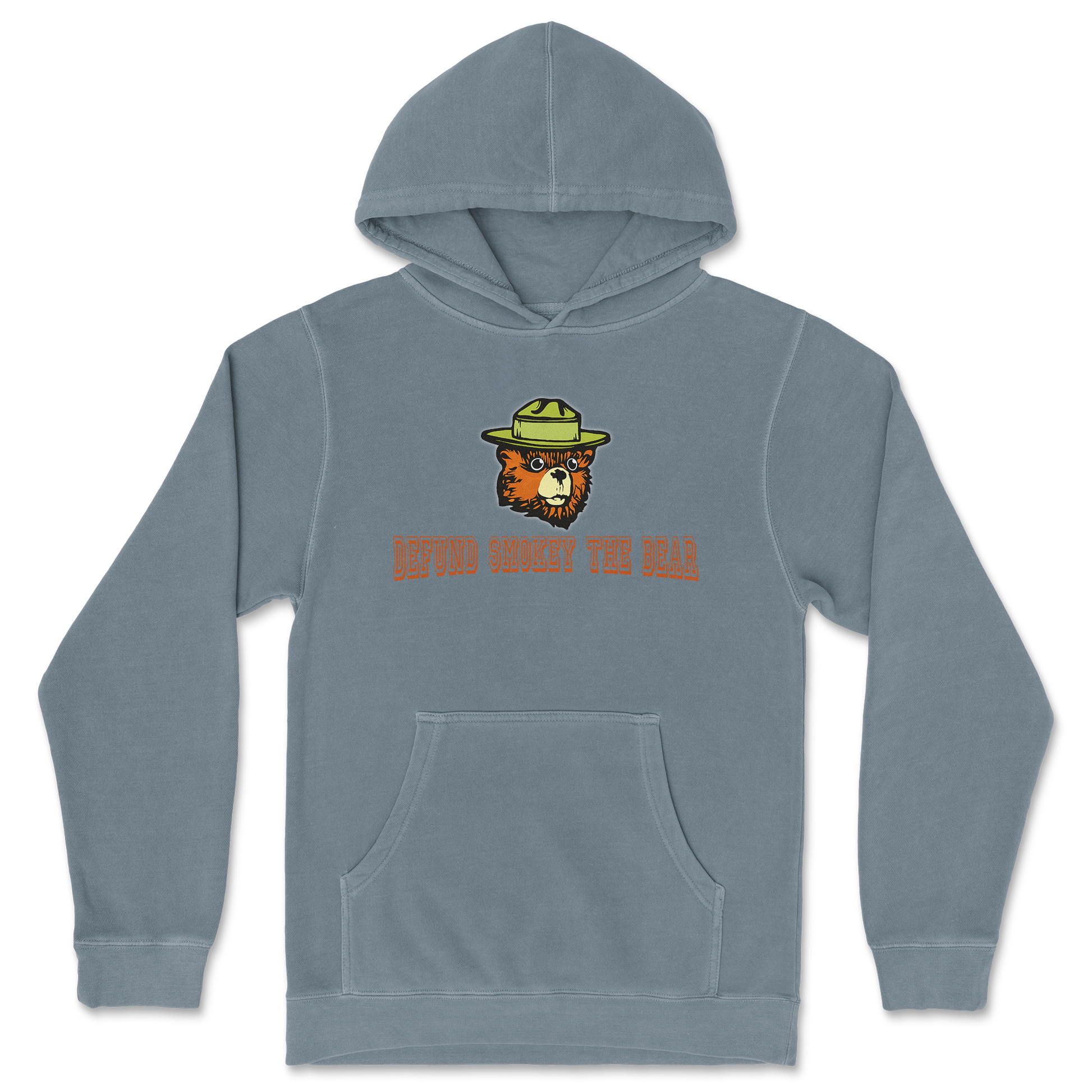 Independent Clothing Co. Hoodie Defund Smokey Bear in Blue Magic