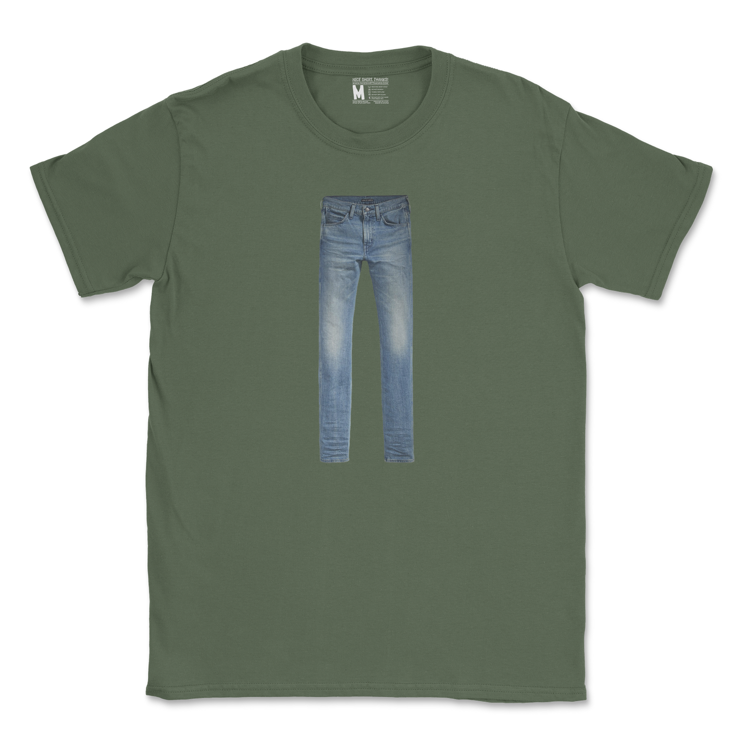 Gildan SoftStyle T-Shirt Pants in Military Green