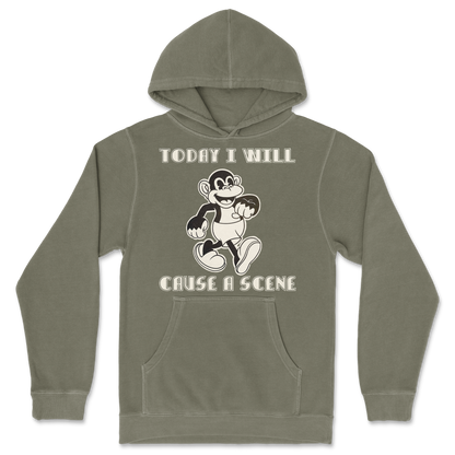 Independent Clothing Co. Hoodie Cause A Scene  in Olive