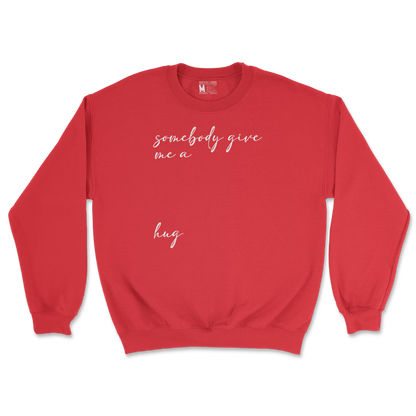 Gildan SoftStyle Crew Neck Hug Me in Red