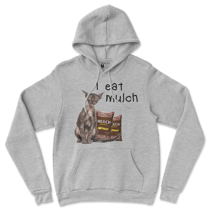 Gildan SoftStyle Hoodie I Eat Mulch in Sports Grey