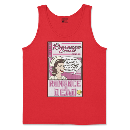 Gildan SoftStyle Tank Top Romance is Dead in Red