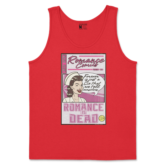 Gildan SoftStyle Tank Top Romance is Dead in Red