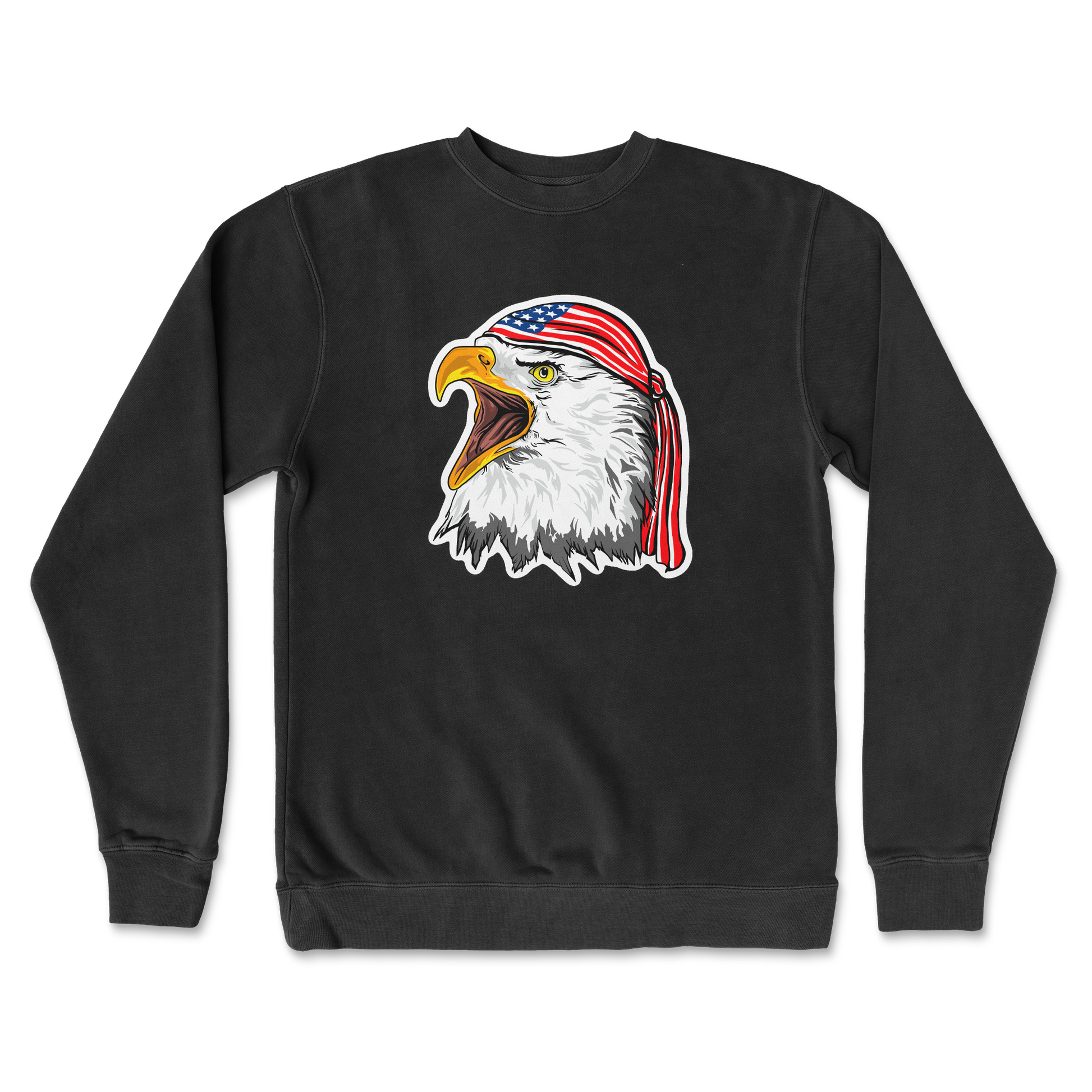 Independent Clothing Co. Crew Neck Freedom Eagle in Black