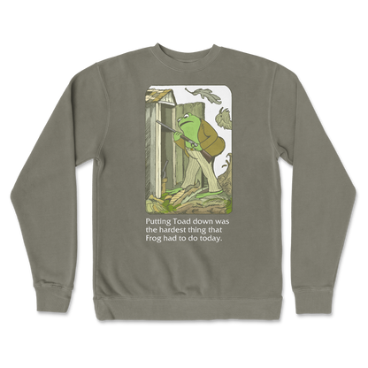 Independent Clothing Co. Crew Neck Frog and Toad  in Army