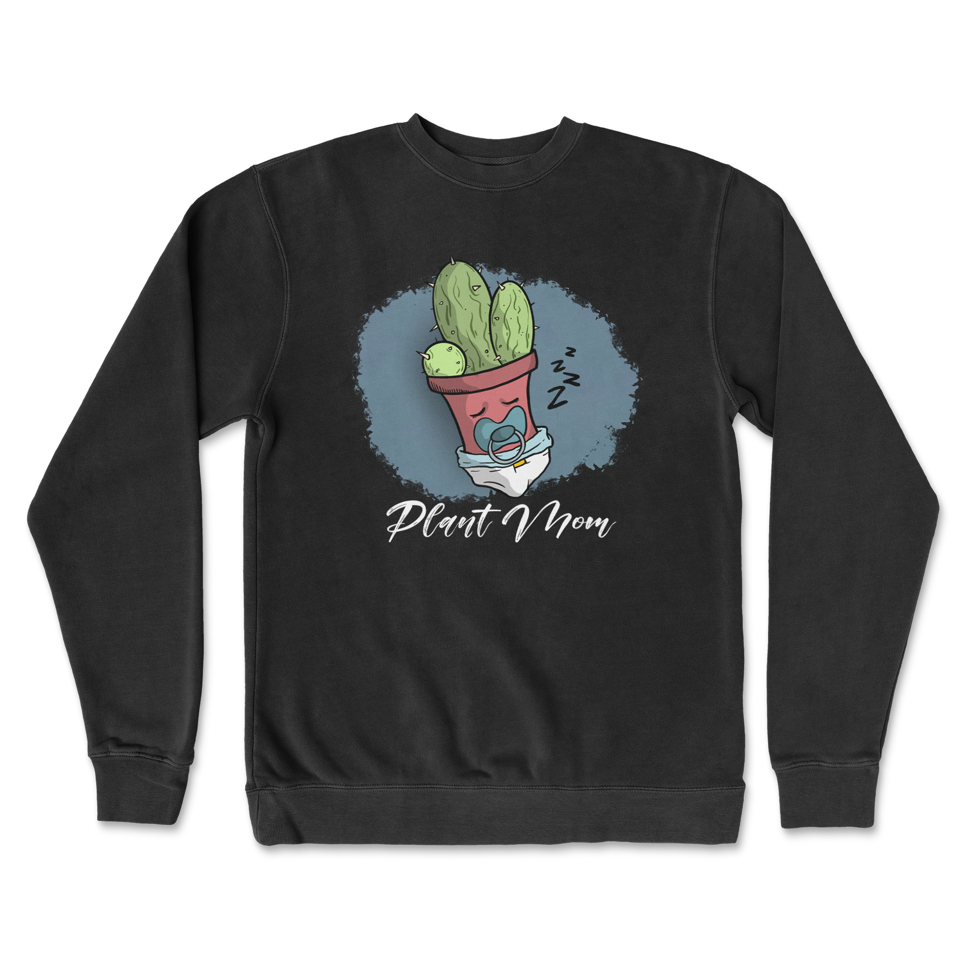 Independent Clothing Co. Crew Neck Plant Mom 2 in Black