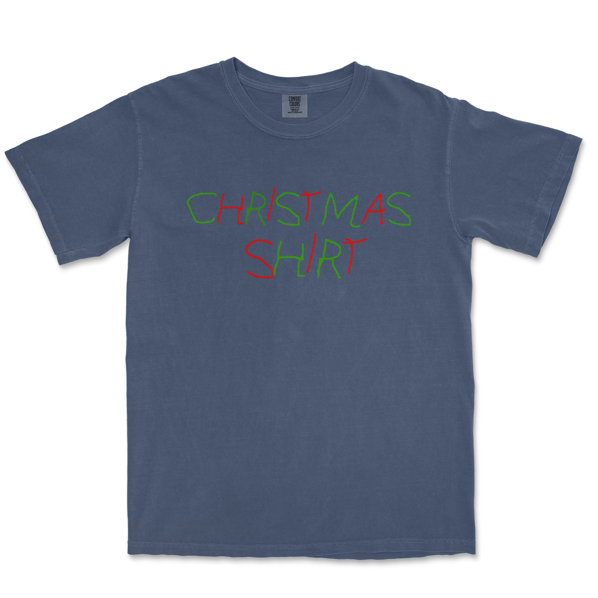 Comfort Colors T-Shirt Christmas Shirt in Midnight