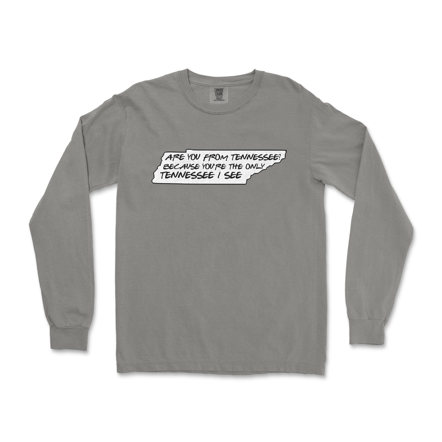 Comfort Colors Long Sleeve Tennessee in Grey