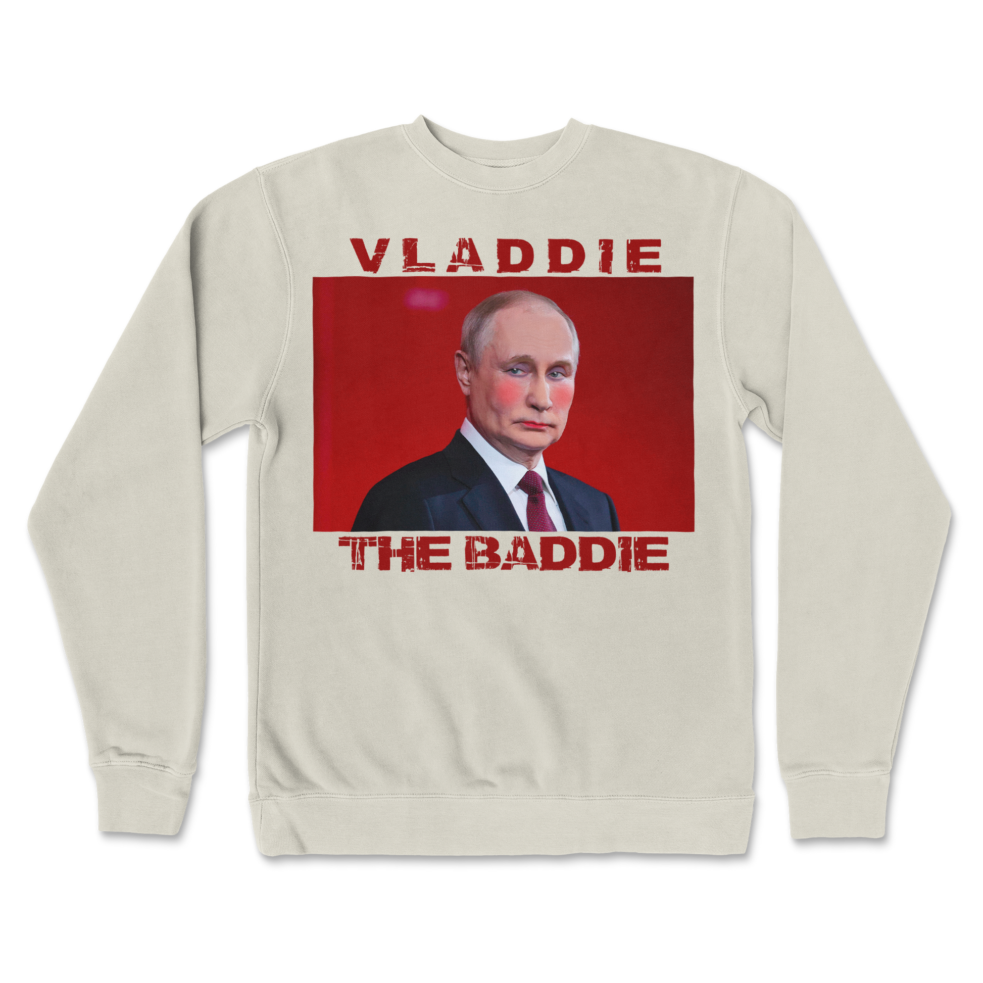 Independent Clothing Co. Crew Neck Vladdie The Baddie in Bone