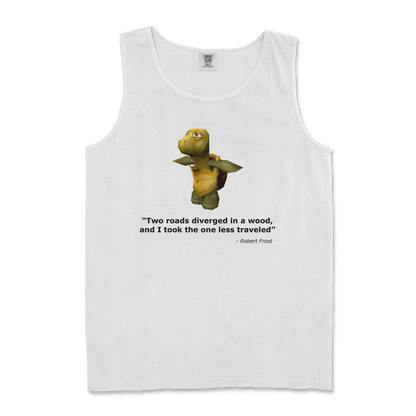 Comfort Colors Tank Top Robert Frost Quote in White