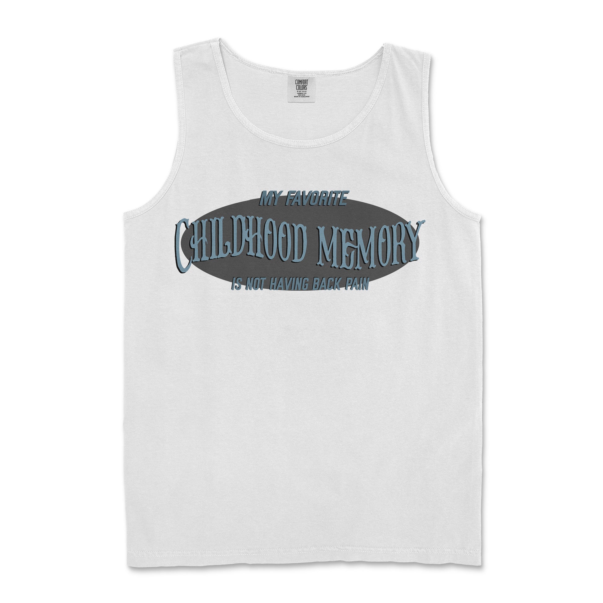 Comfort Colors Tank Top Childhood Memory in White