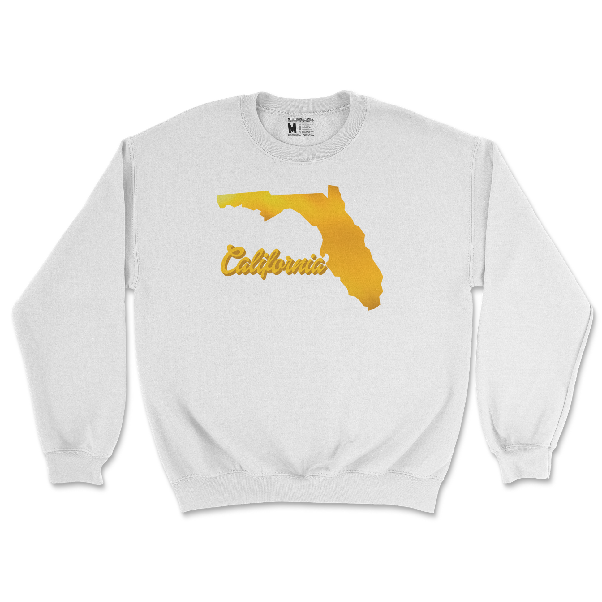 Gildan SoftStyle Crew Neck California in White