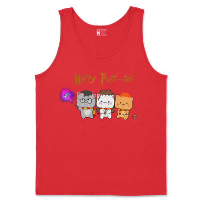 Gildan SoftStyle Tank Top Harry Purrter in Red