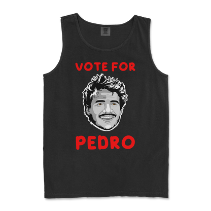 Comfort Colors Tank Top Vote For Pedro in Black