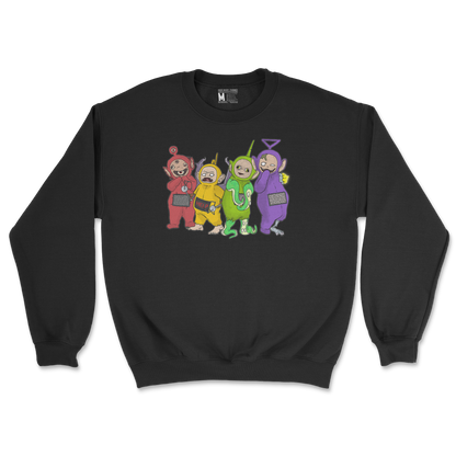 Gildan SoftStyle Crew Neck Telatubbies in Black