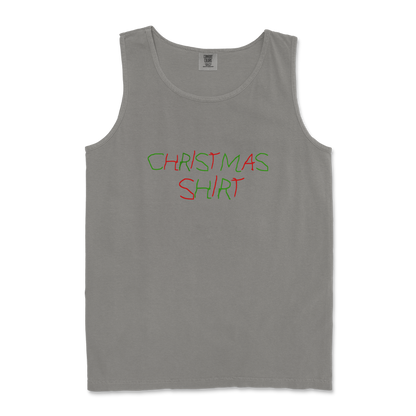 Comfort Colors Tank Top Christmas Shirt in Grey