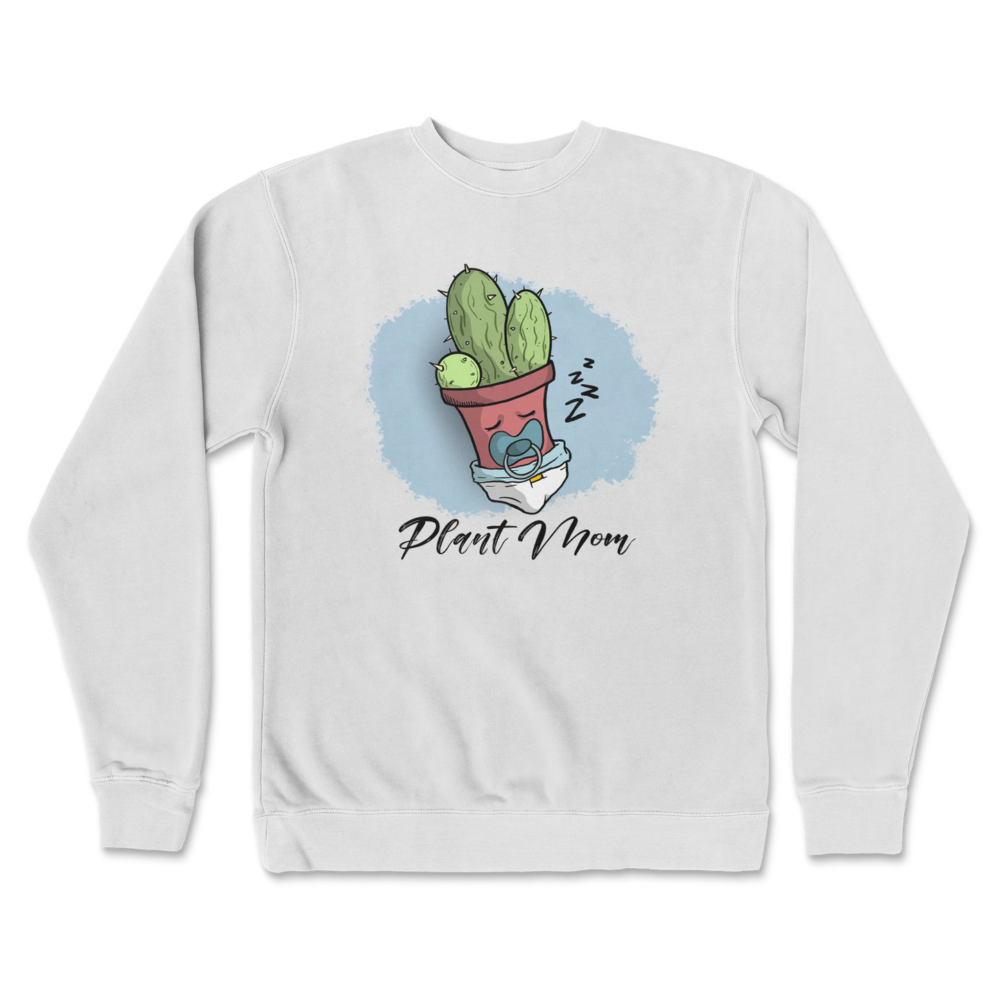 Independent Clothing Co. Crew Neck Plant Mom 2 in White