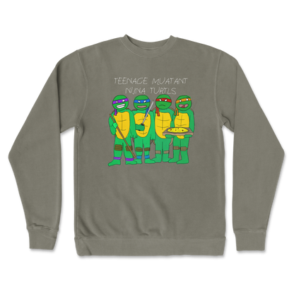 Independent Clothing Co. Crew Neck Ninja Turtles in Army