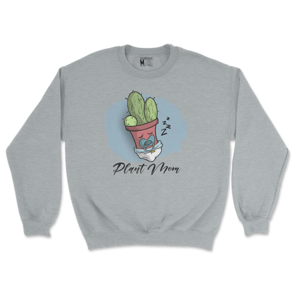 Gildan SoftStyle Crew Neck Plant Mom 2 in Sports Grey