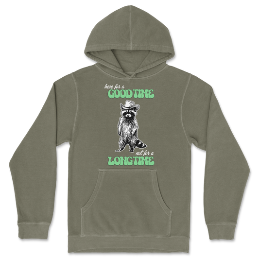 Independent Clothing Co. Hoodie Here For A Good Time  in Olive