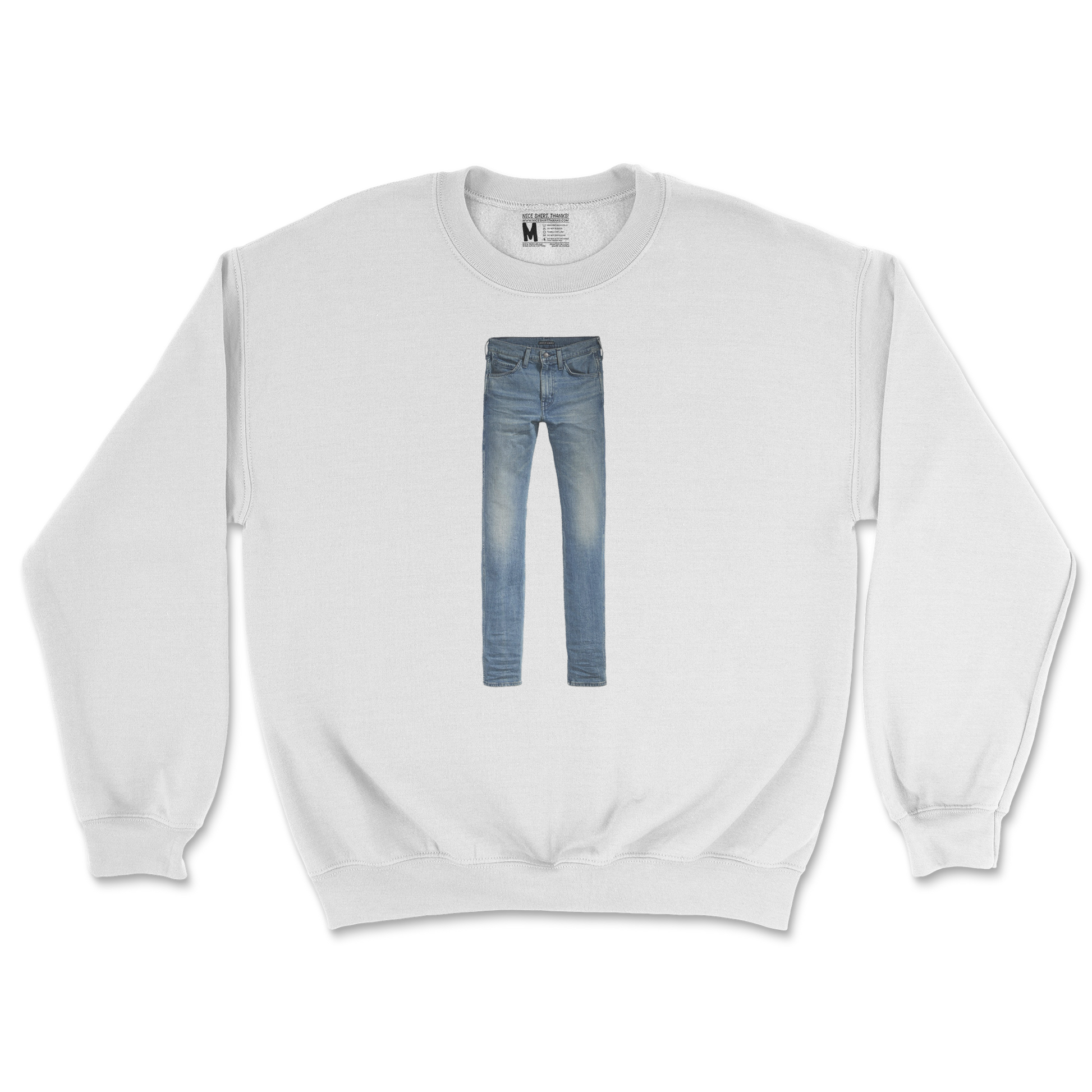 Gildan SoftStyle Crew Neck Pants in White