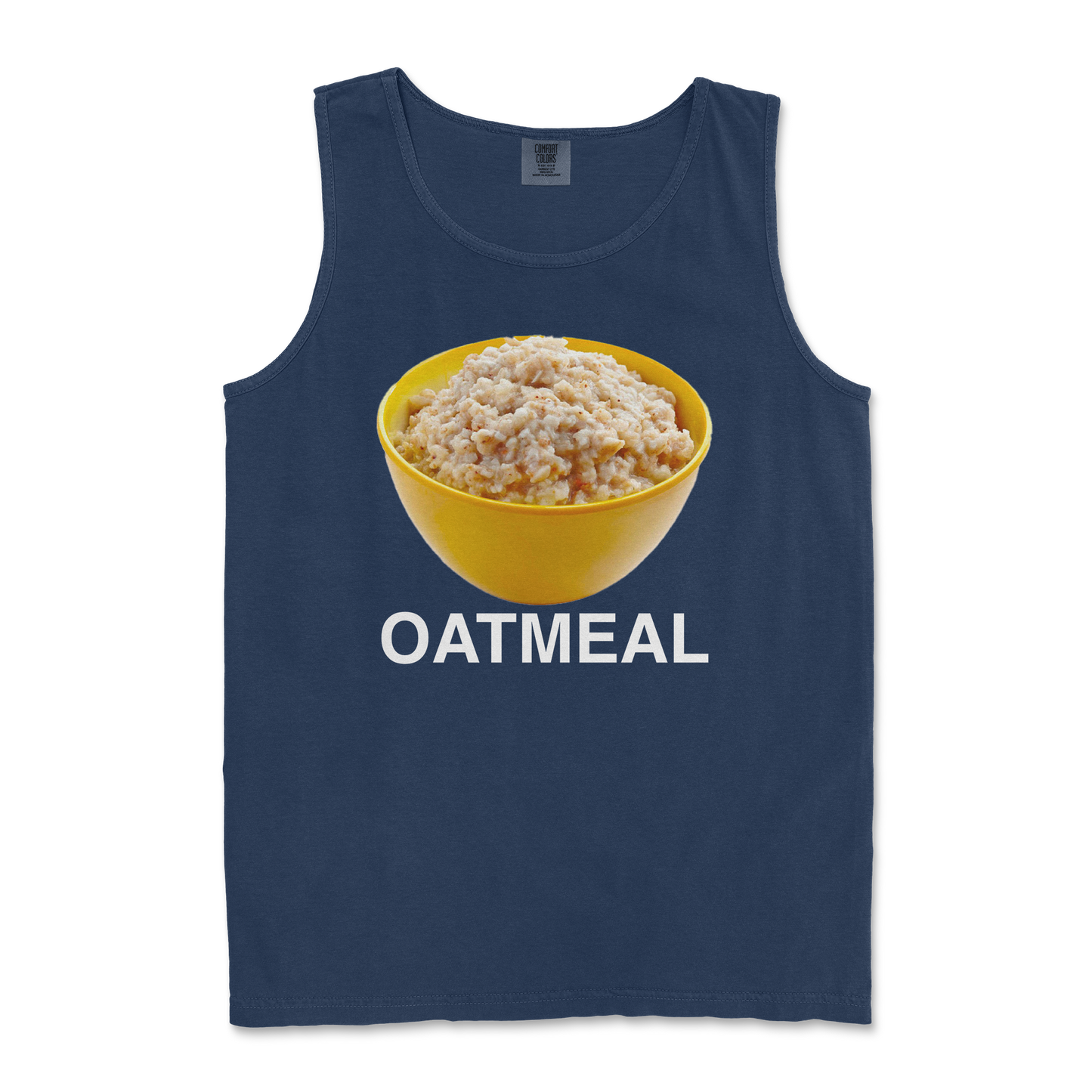 Comfort Colors Tank Top Oatmeal in TrueNavy