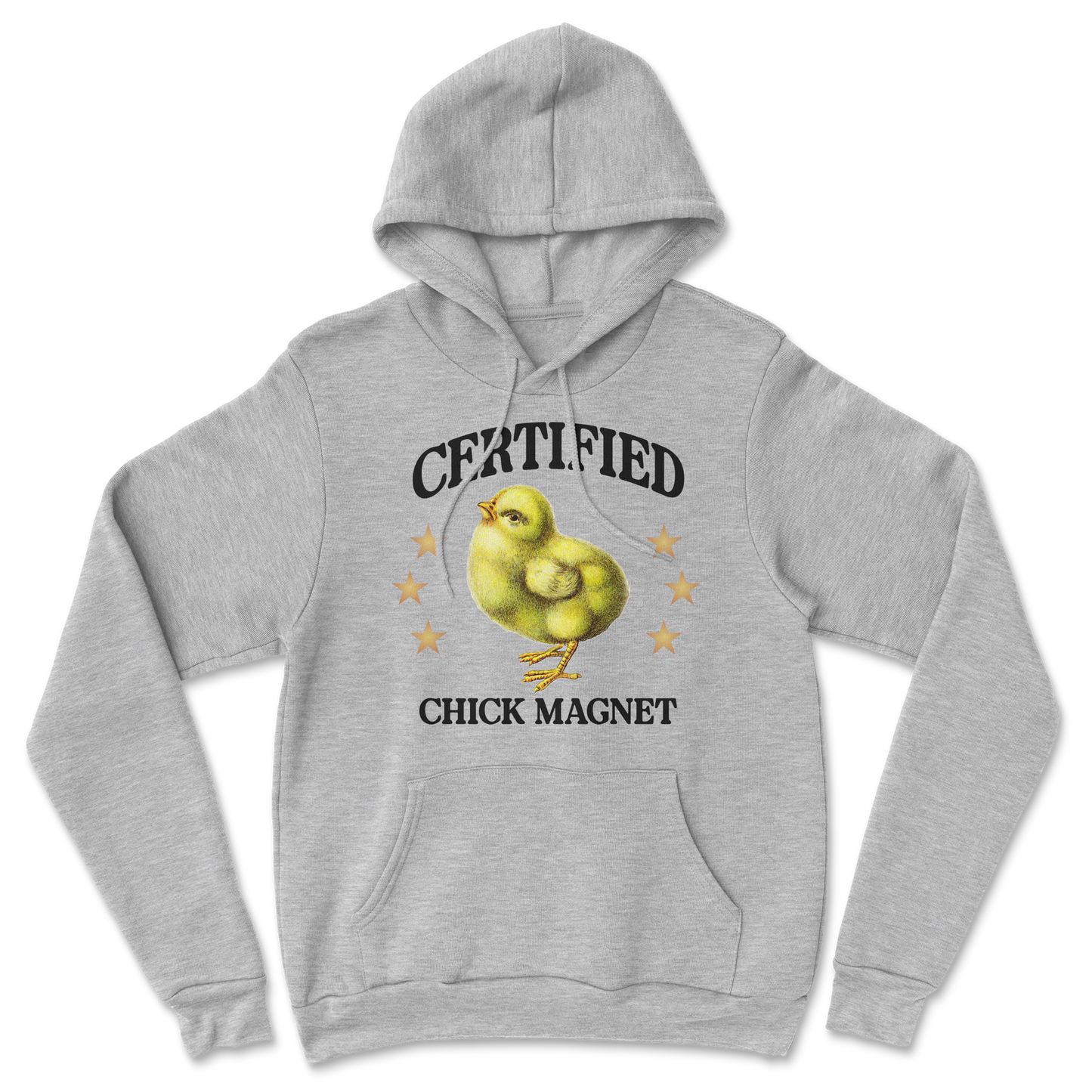 Heavy Blend Hoodie Chick Magnet in Grey Heather