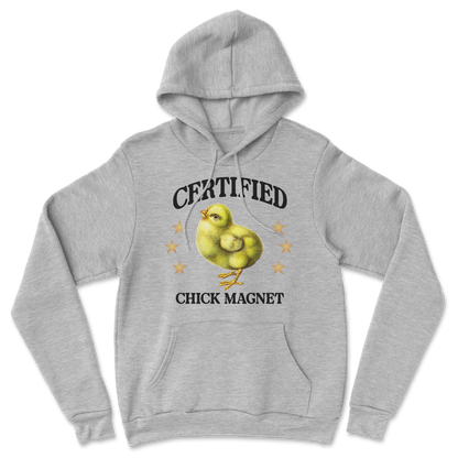 Heavy Blend Hoodie Chick Magnet in Grey Heather