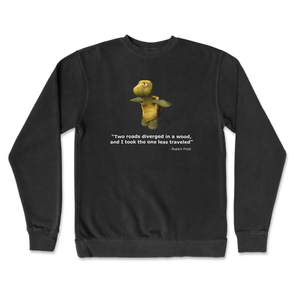 Independent Clothing Co. Crew Neck Robert Frost Quote in Black