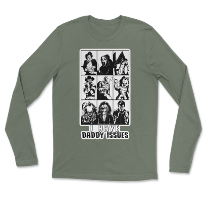 The Nice Shirt Long Sleeve Daddy Issues  in Military-Green