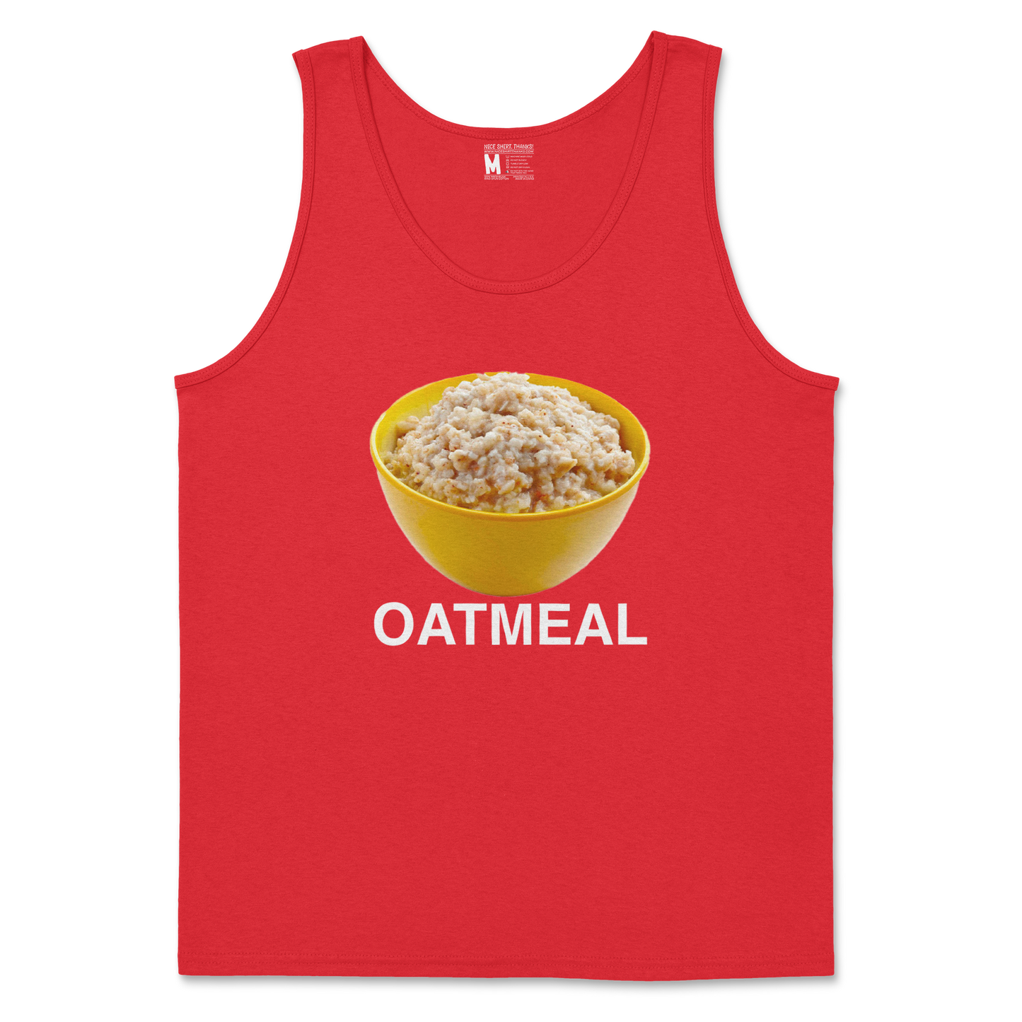 Gildan SoftStyle Tank Top Oatmeal in Red