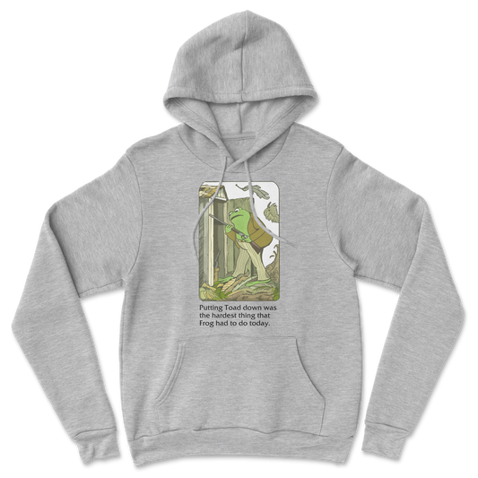 The Nice Shirt Hoodie Frog and Toad  in Grey-Heather