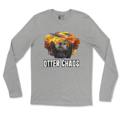 Gildan SoftStyle Long Sleeve Otter Chaos in Sports Grey